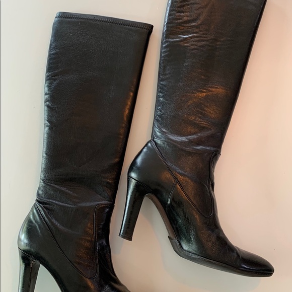 Cole Haan Shoes - Cole Haan tall black stretch nappa boot